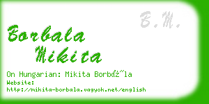 borbala mikita business card